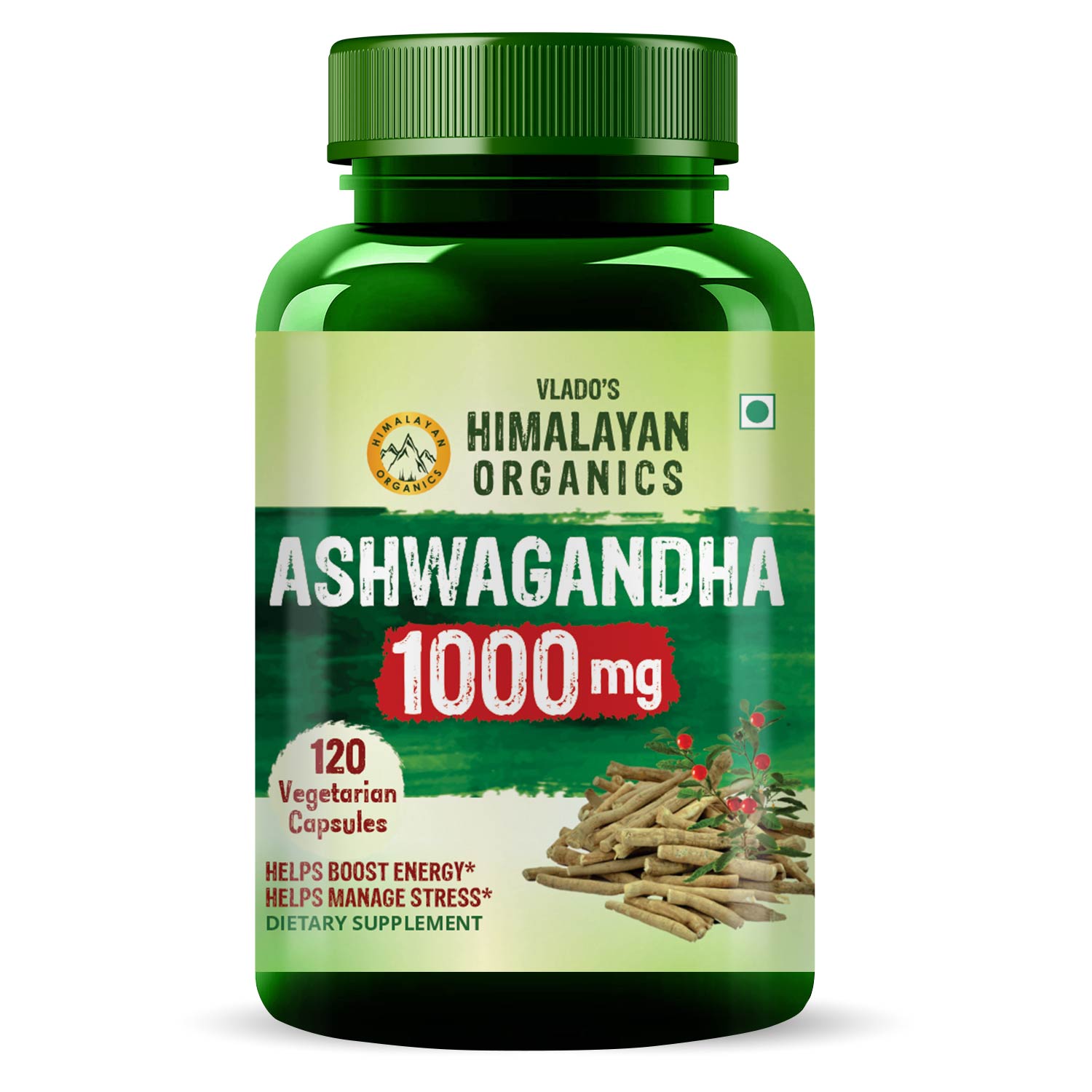 Himalayan Organics Ashwagandha 1000Mg Bottle of 120 Capsules Capsule