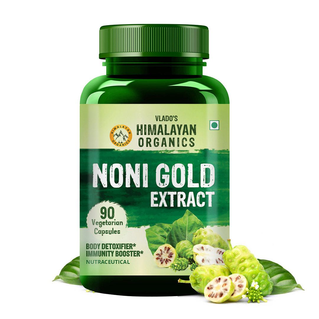 Himalayan Organics Noni Gold Extract Body Detoxifier Supplement Bottle of 90 Capsules Capsule