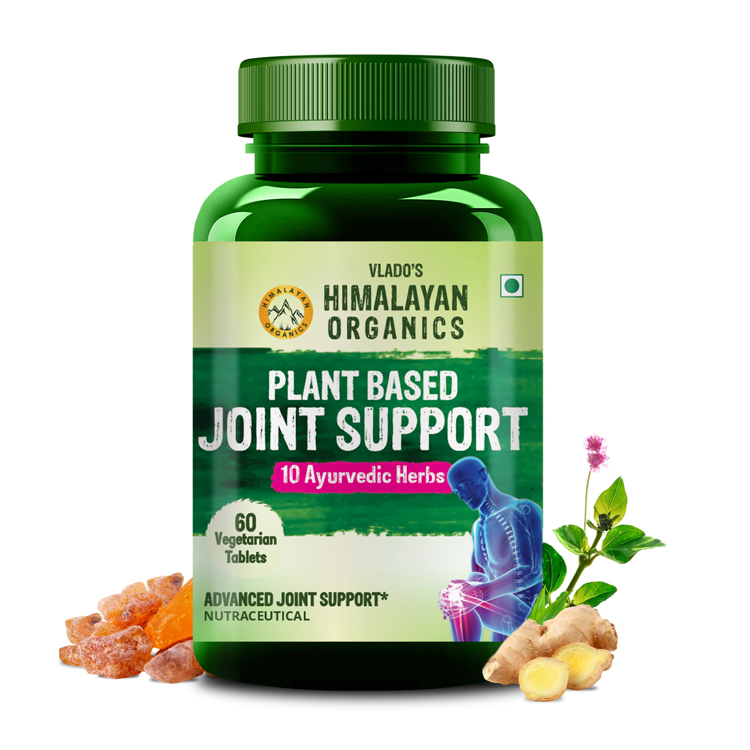 Himalayan Organics Plant Based Joint Support With Boswellia Serrata Bottle of 60 Tablet Tablet