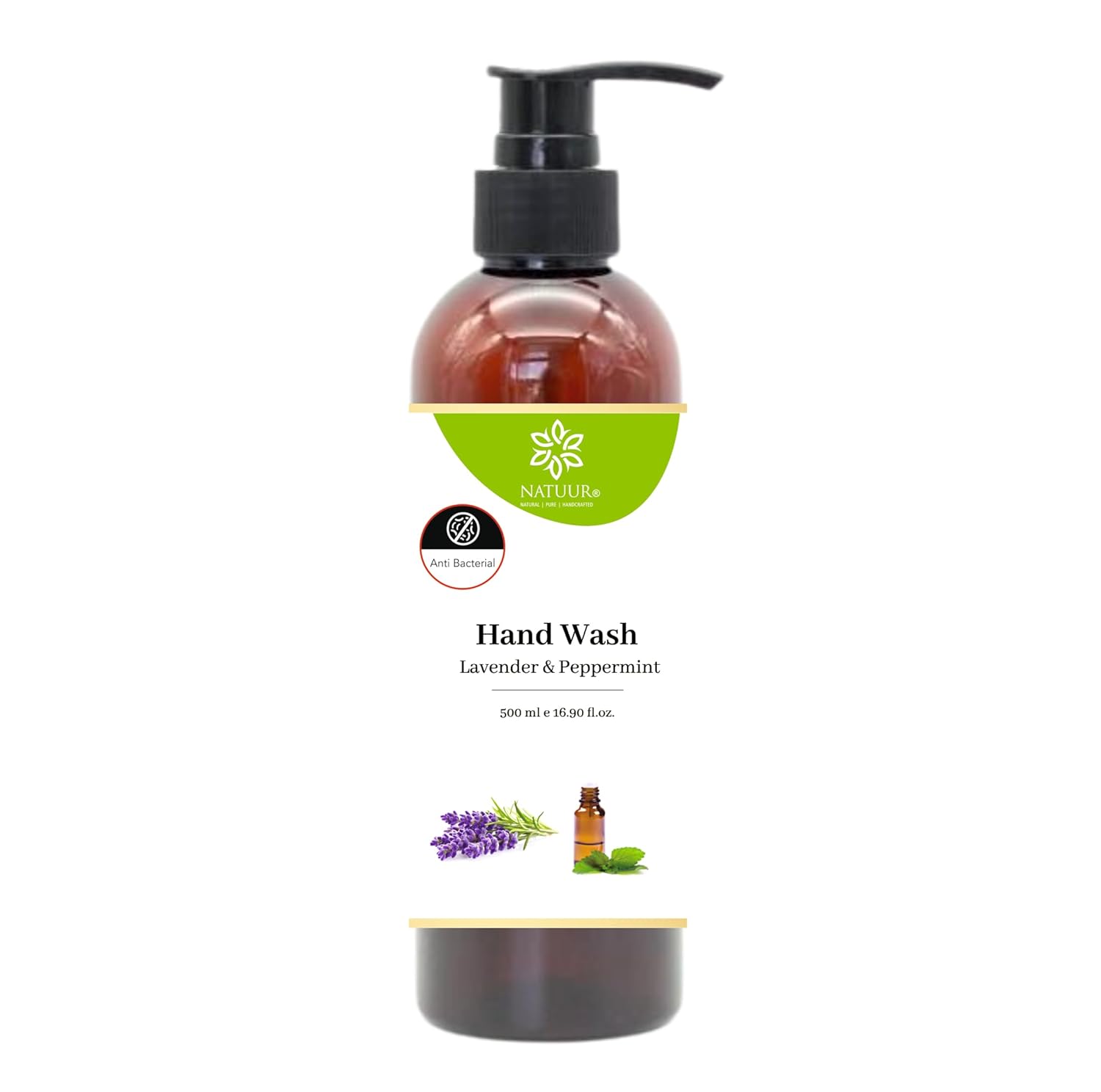Hand Wash   Anti Bacterial  Lavender and Peppermint Bottle of 500 ML