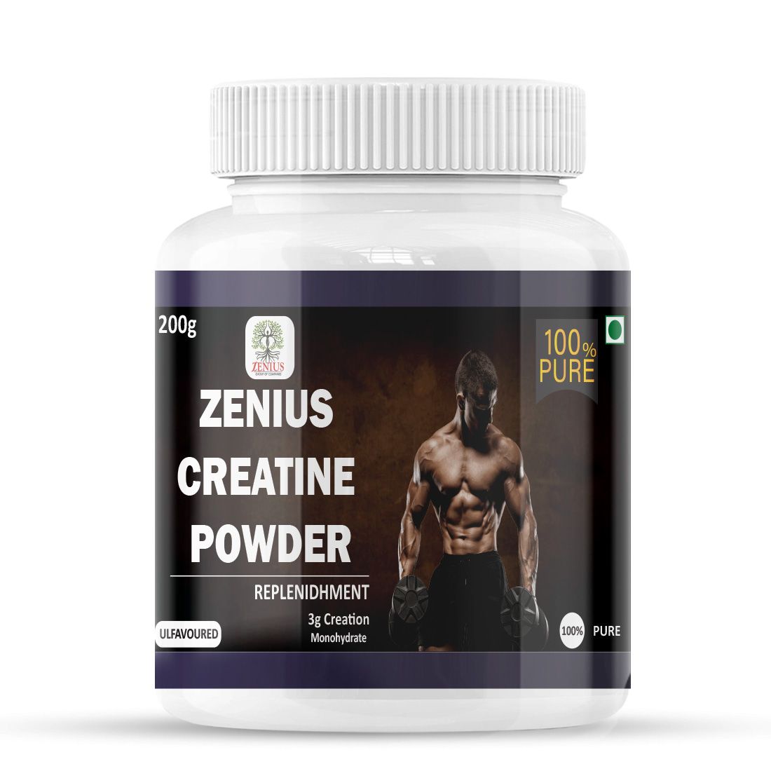Zenius Creatine Powder Bottle of 200 GM