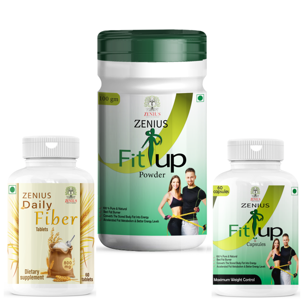Zenius Fit Up  100gm powder and 60 capsule Kits of 1 QTY