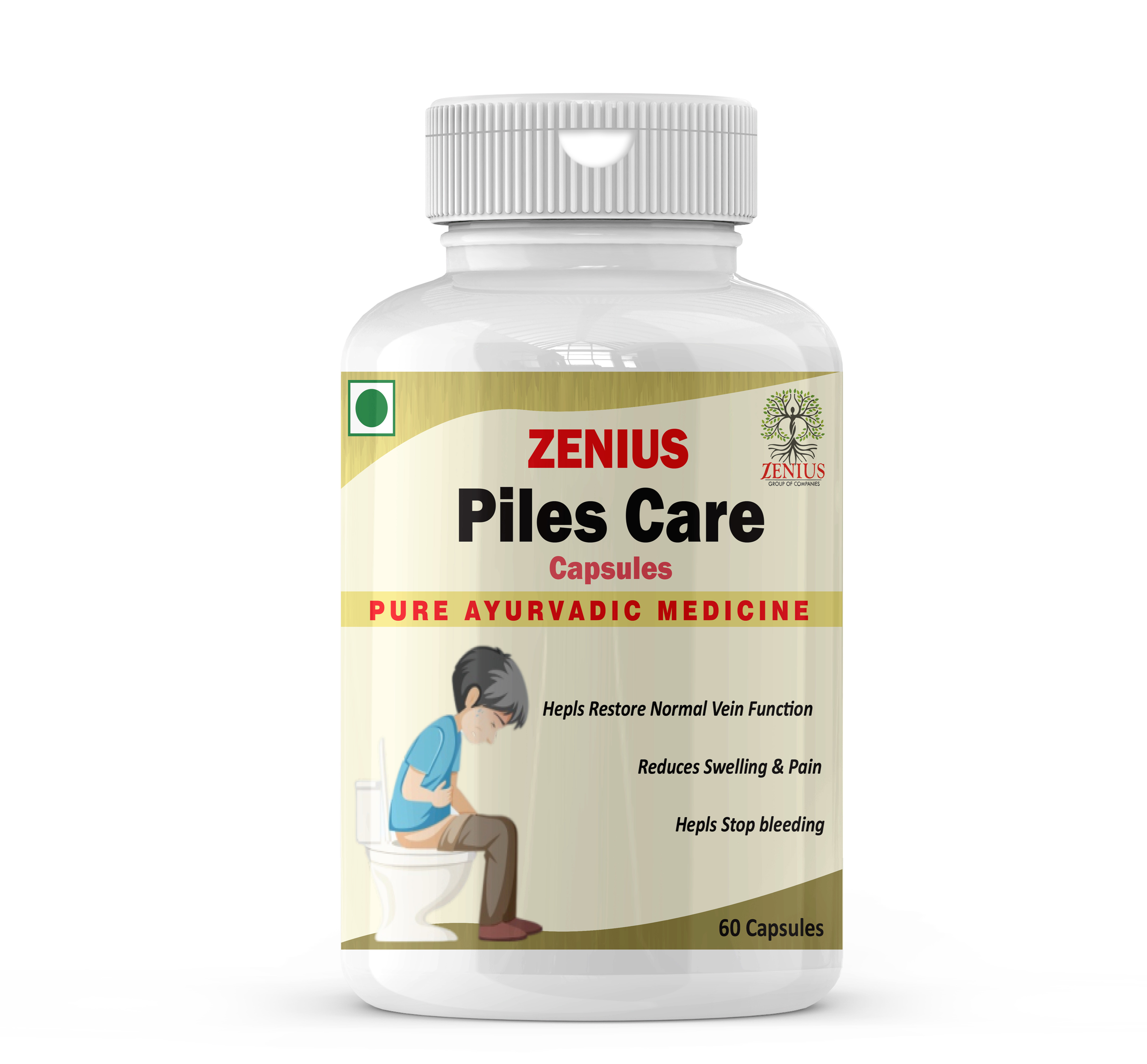 Zenius Piles Care Capsules Bottle of 60 QTY