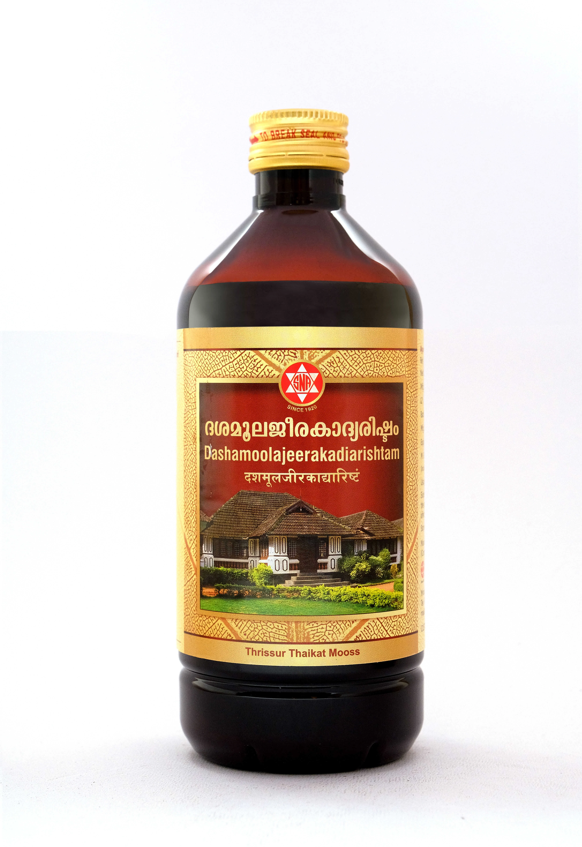 SNA OUSHADHASALA Dashamoolajeerakaadiarishtam Bottle of 450 ML
