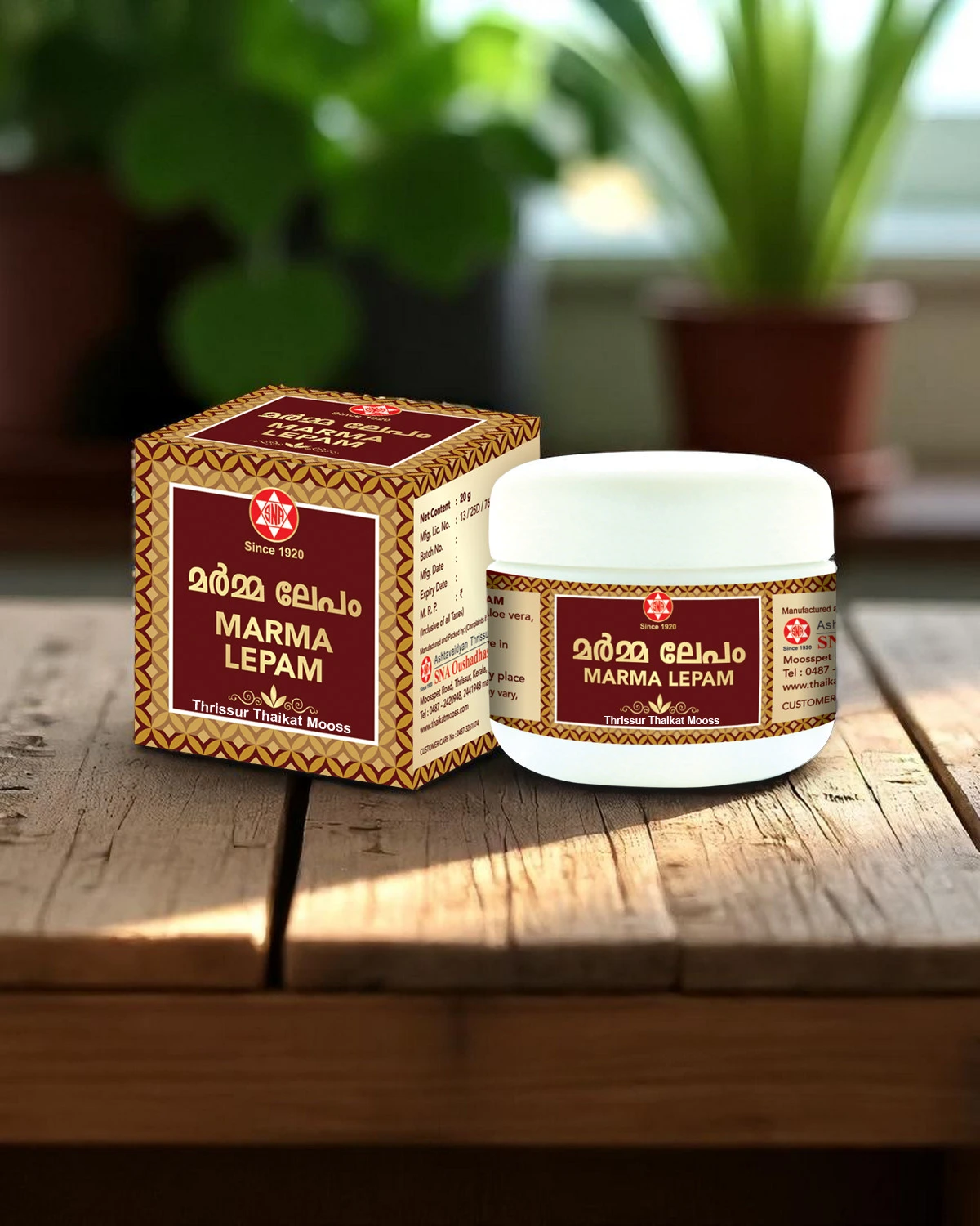 SNA OUSHADHASALA Marma Lepam Jar of 20 GM