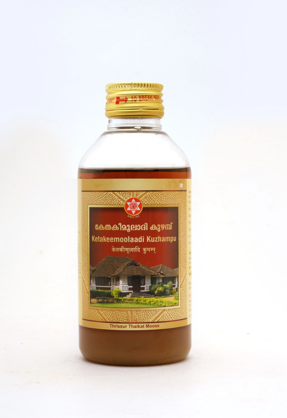 SNA OUSHADHASALA Ketakeemoolaadi Kuzhampu Bottle of 200 ML