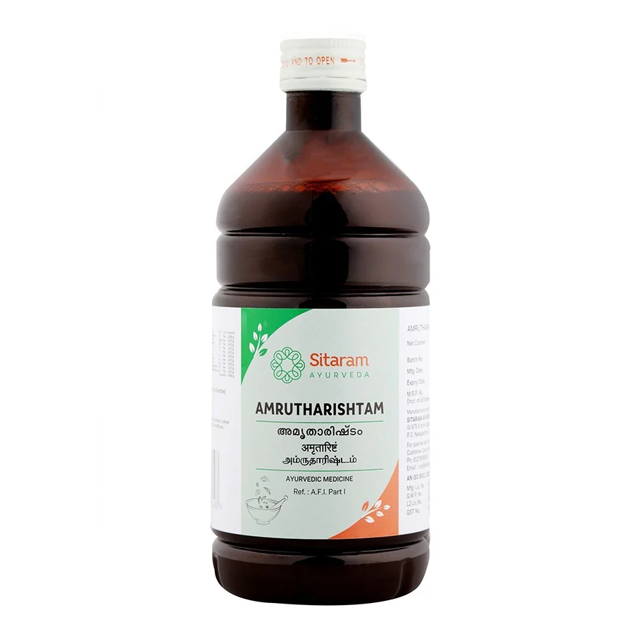 SITARAM AYURVEDA AMRUTHARISHTAM Bottle of 450 ML