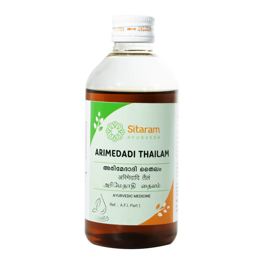 SITARAM AYURVEDA ARIMEDADI THAILAM Bottle of 200 ML