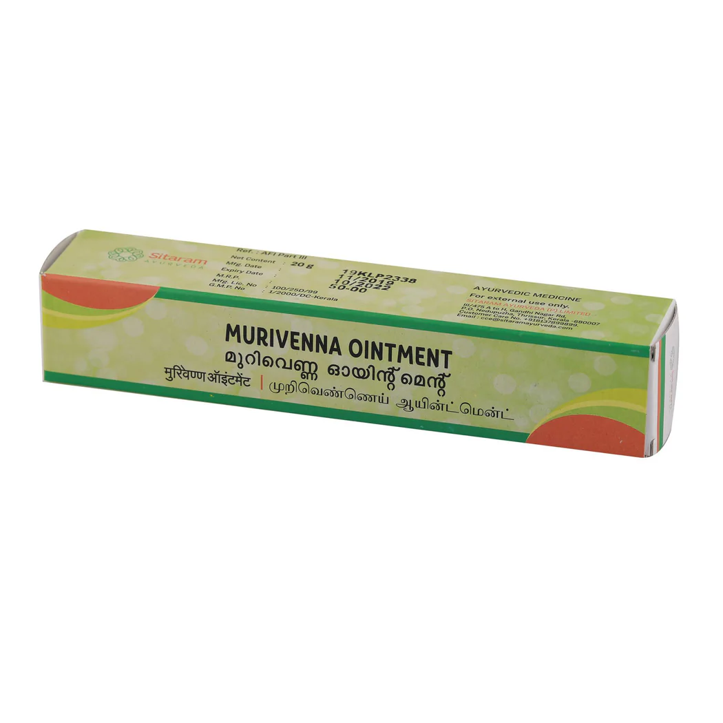 SITARAM AYURVEDA MURIVENNA OINTMENT tube of 20 GM
