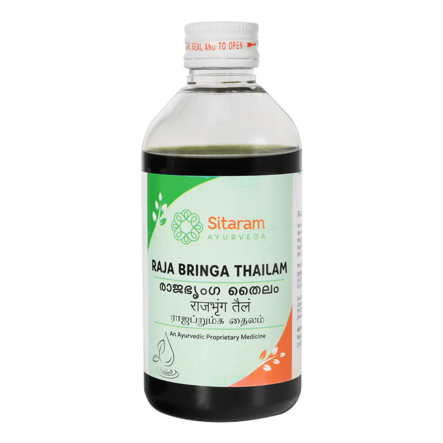 SITARAM AYURVEDA RAJABRINGA THAILAM BOTTLE of 200 ML