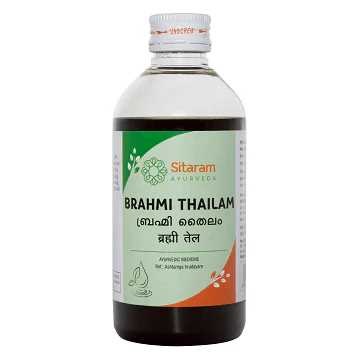SITARAM AYURVEDA BRAHMI THAILAM Bottle of 200 ML