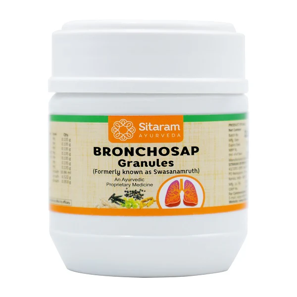 SITARAM AYURVEDA BRONCHOSAP GRANULES Bottle of 100 GM