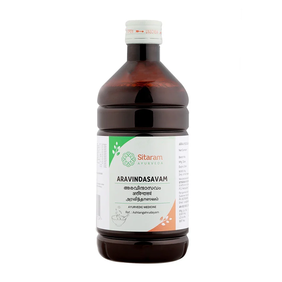 SITARAM AYURVEDA ARAVINDASAVAM Bottle of 450 ML