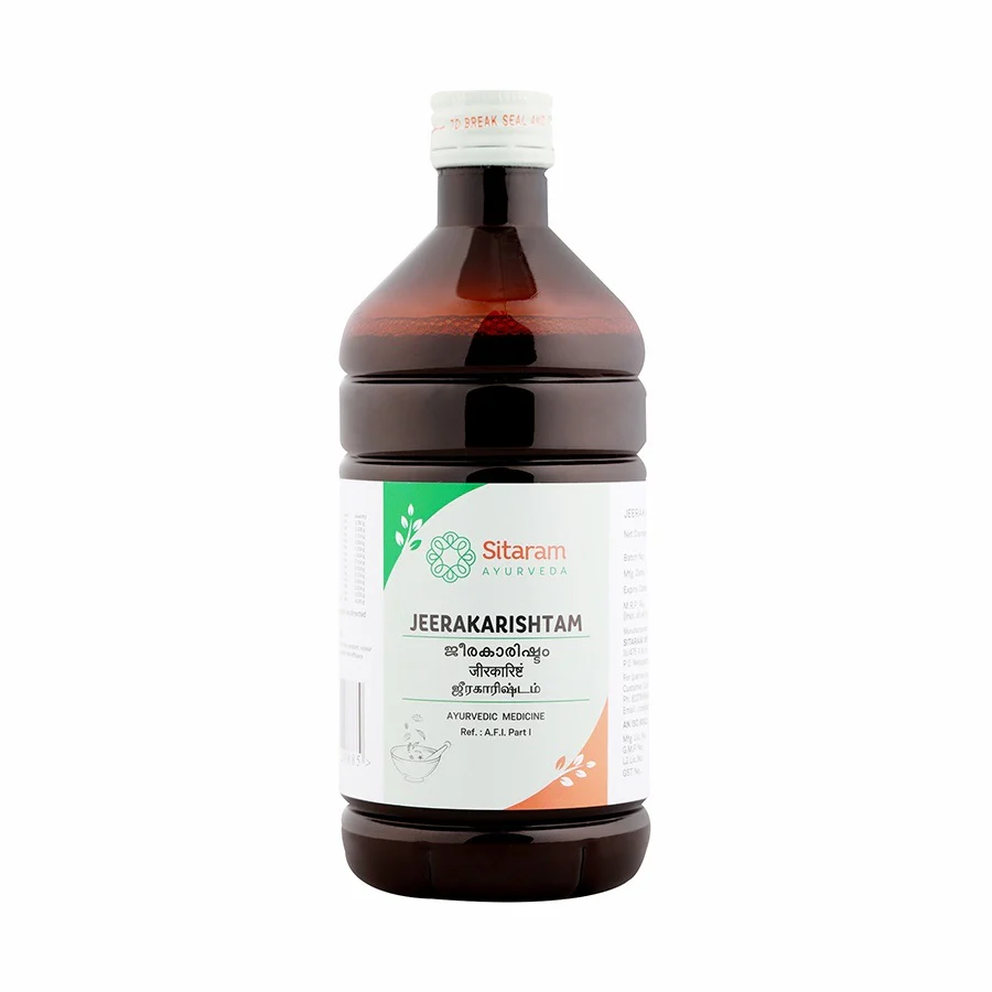 SITARAM AYURVEDA JEERAKARISHTAM Bottle of 450 ML