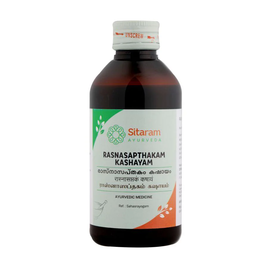 SITARAM AYURVEDA RASNASAPTHAKAM KASHAYAM Bottle of 200 ML