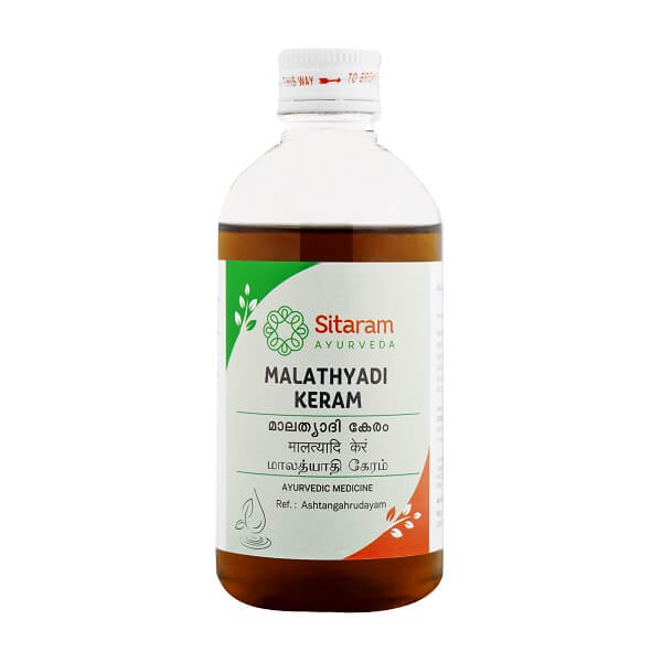 SITARAM AYURVEDA MALATHYADI THAILAM Bottle of 200 ML