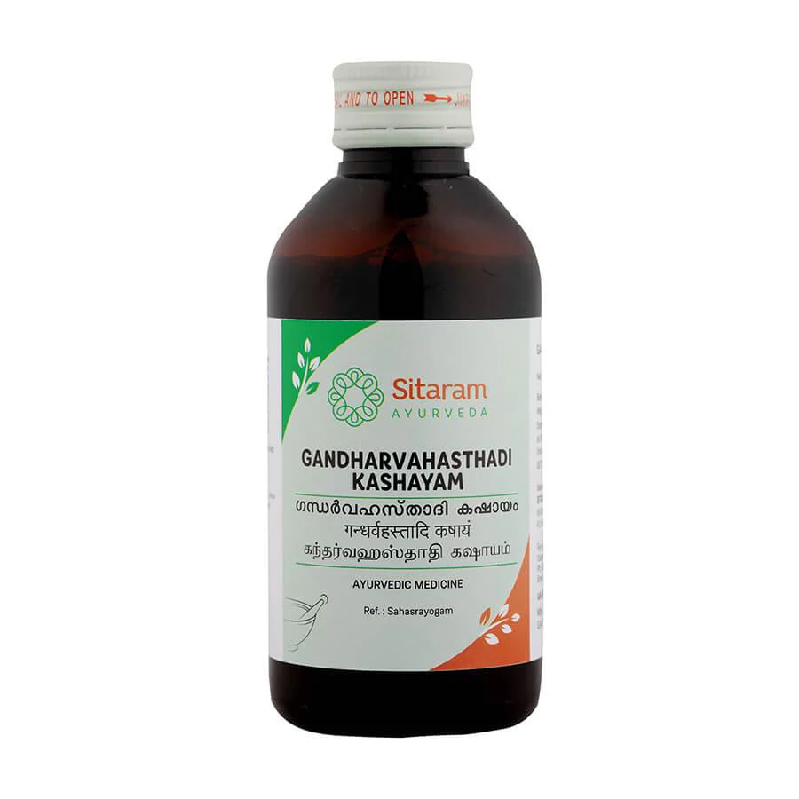 SITARAM AYURVEDA GANDHARVAHASTHADI KASHAYAM Bottle of 200 ML