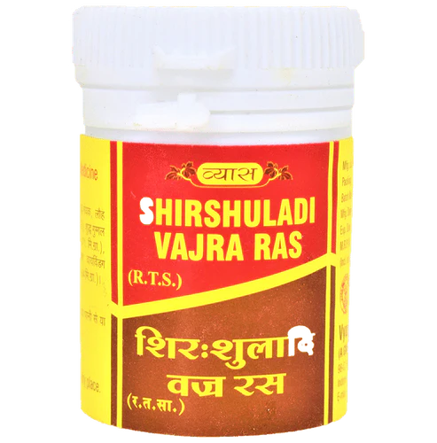 Vyas Shirshuladi Vajra Ras 40tab Jar of 40 QTY