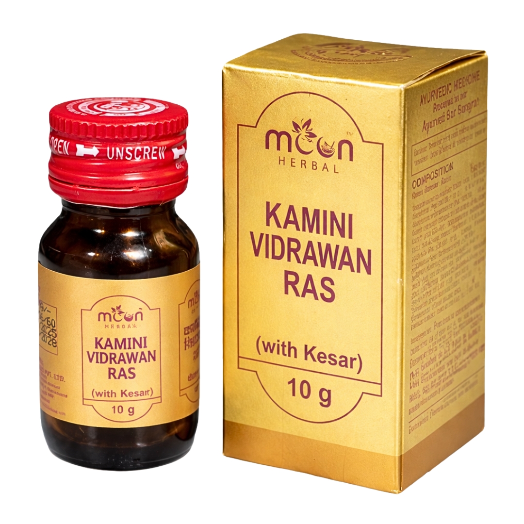 Moon Herbal Kamini Vidrawan Ras With Kesar Bottle of 40 GM