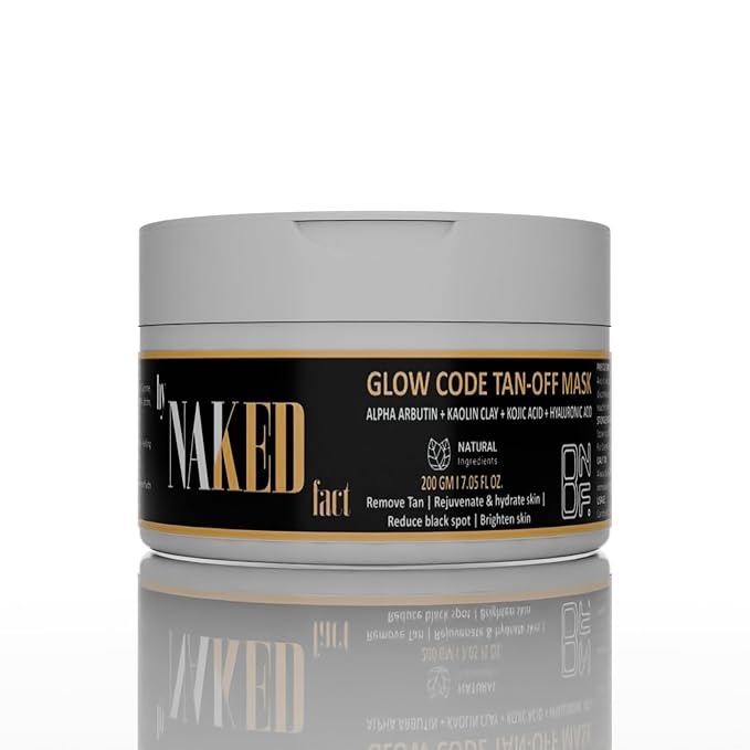 by NAKED fact DeTan Face Mask for Instant Brightening Depigmentation and Tan Removal Jar of 200 GM