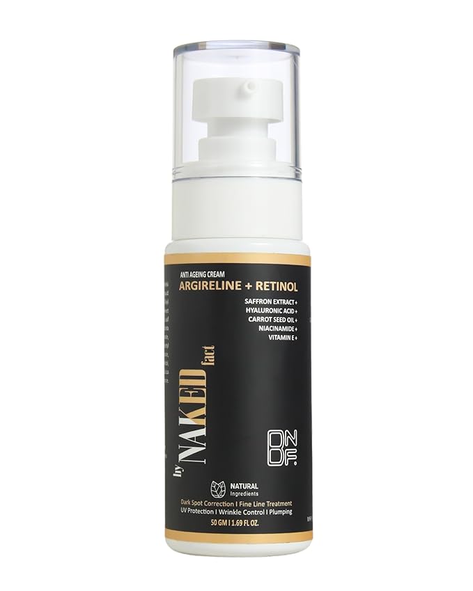 by NAKED fact Collagen Anti Ageing Cream with Retinol and Argireline Dispenser of 50 GM