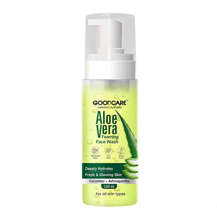 GOODCARE ALOEVERA FOAMING FACEWASH Bottle of 150 ML