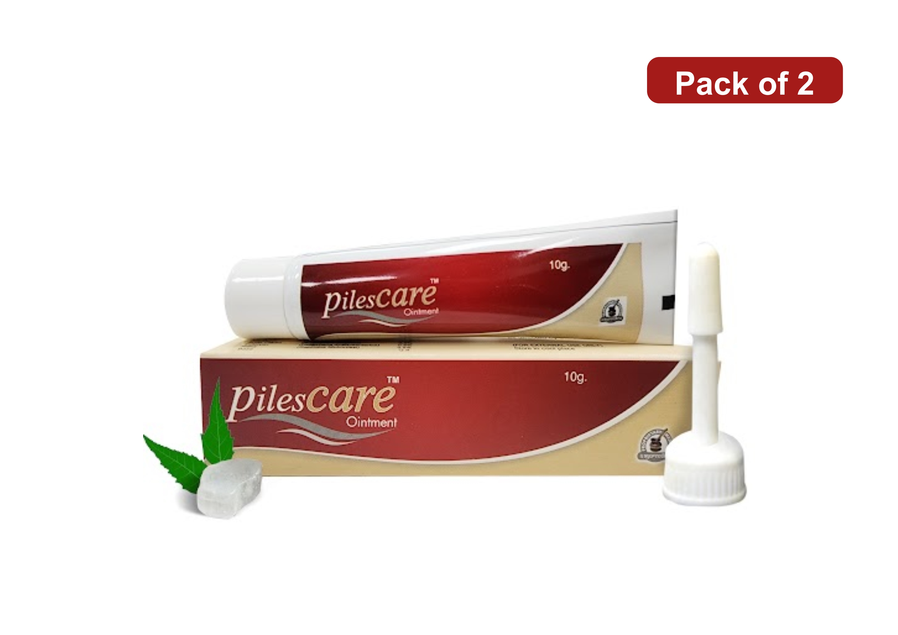 Dharmani s International Herbal Comfort Pilescare Ointment  Soothing Skin Care for Sensitive Areas  External Use  Pack of 2 10 g Each Tube of 20 QTY