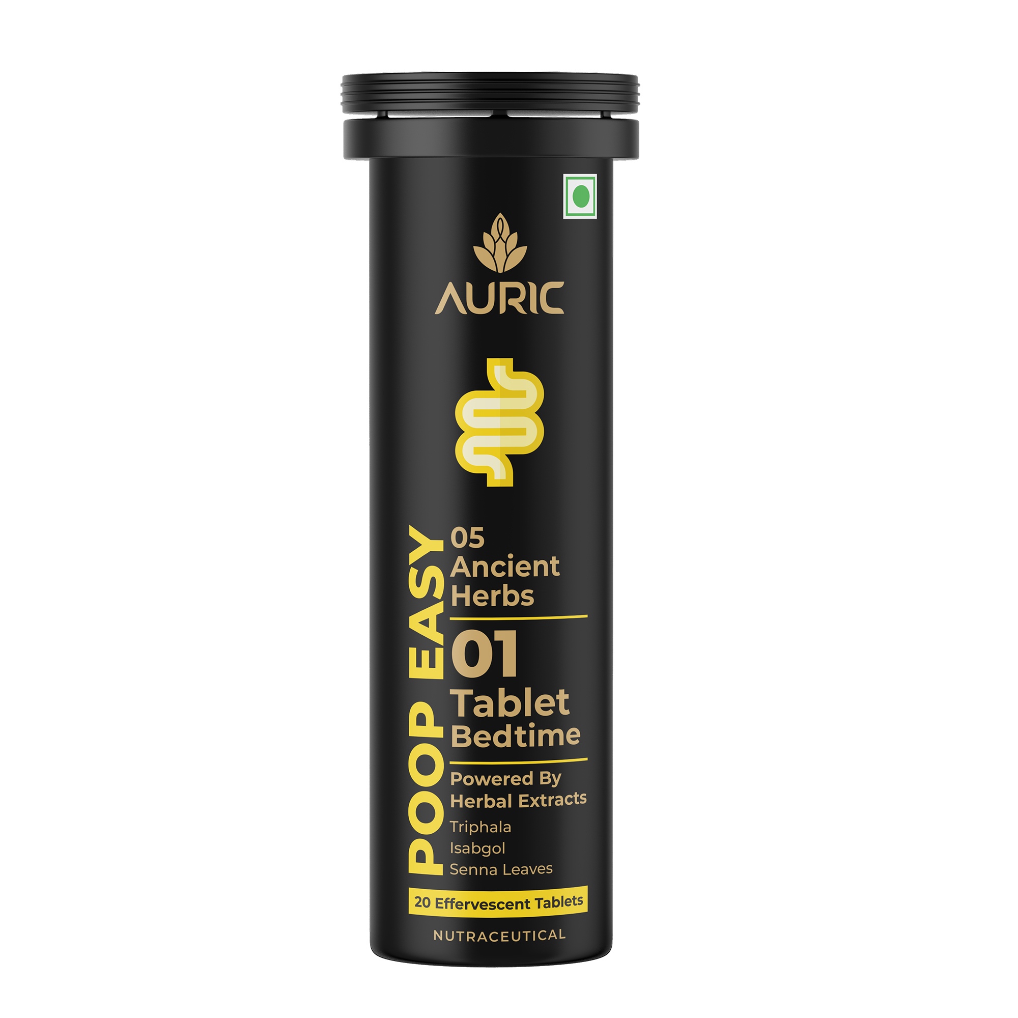 Auric Poop Easy Effervescent Tablet 20 Tablets Tube Of 1