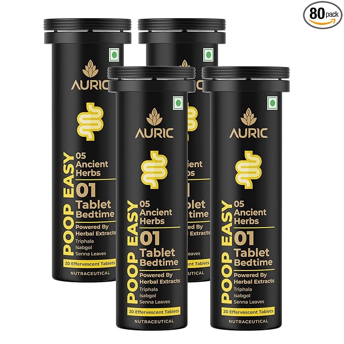 Auric Poop Easy Effervescent Tablet 80 Tube Of 4