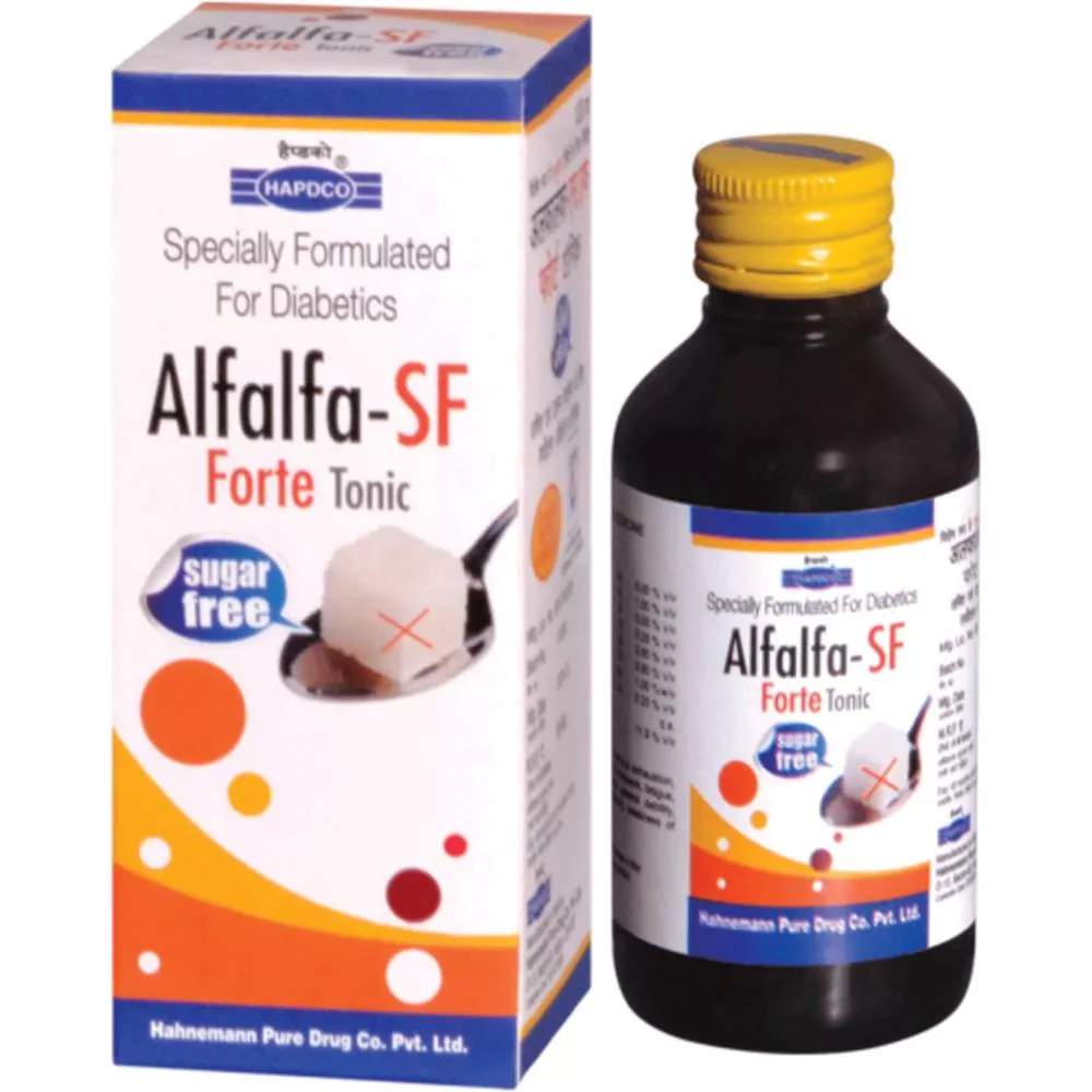 HAPDCO Alfalfa SF Forte Tonic Sugar Free Bottle of 200 ML