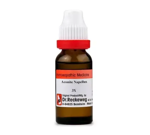 Dr Reckeweg Aconite Napellus 3X Bottle of 11 ML