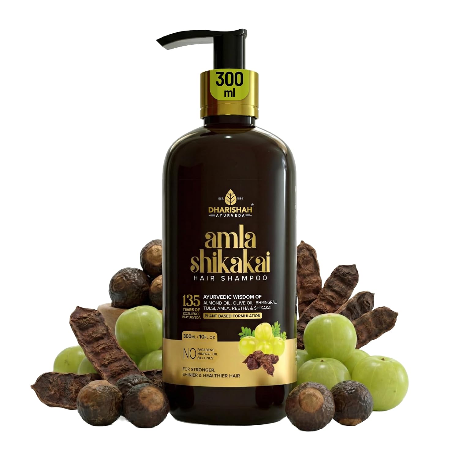 Dharishah Amla Shikakai Shampoo Bottle of 900 ML